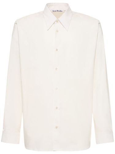 Camicia Salo In Popeline Di Cotone - ACNE STUDIOS - Modalova