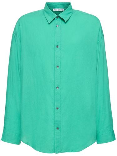 Camisa De Algodón Orgánico - ACNE STUDIOS - Modalova