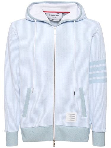 Sudadera De Algodón Con Capucha - THOM BROWNE - Modalova