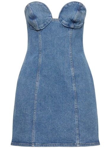 Trägerloses Denim-minikleid - MAGDA BUTRYM - Modalova