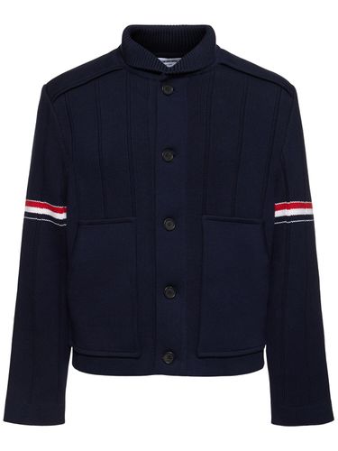 Chaqueta De Cashmere Y Algodón - THOM BROWNE - Modalova