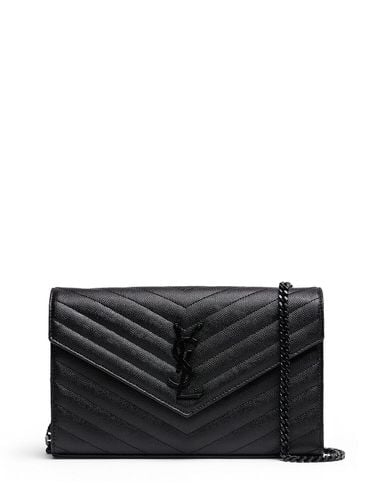 Brieftasche Aus Leder Mit Monogramm - SAINT LAURENT - Modalova