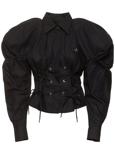 Gexy Fitted Cotton Lace-up Shirt - VIVIENNE WESTWOOD - Modalova