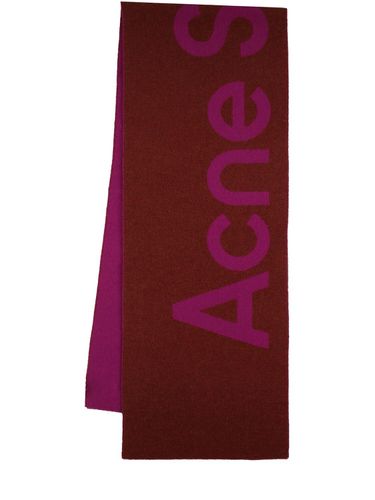 Acne Logo Wool Scarf - ACNE STUDIOS - Modalova