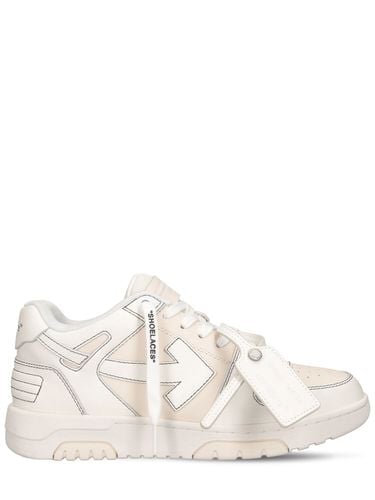 Mm Hohe Leder-sneakers „out Of Office“ - OFF-WHITE - Modalova