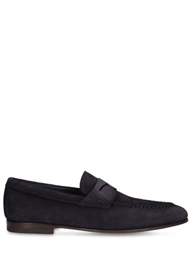 Door Suede Loafers - SANTONI - Modalova