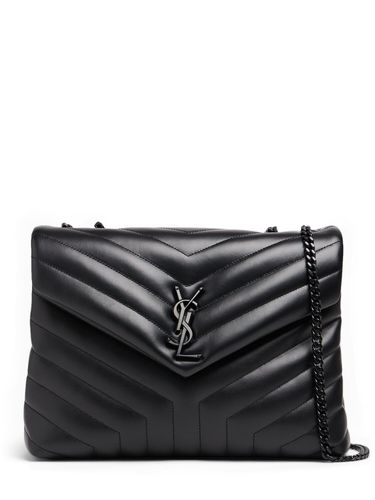 Borsa Media Loulou In Pelle Trapuntata - SAINT LAURENT - Modalova