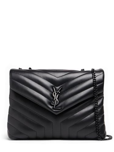 Medium Tasche Aus Gestepptem Leder „loulou“ - SAINT LAURENT - Modalova