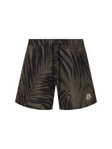 Printed Tech Swim Shorts - MONCLER - Modalova