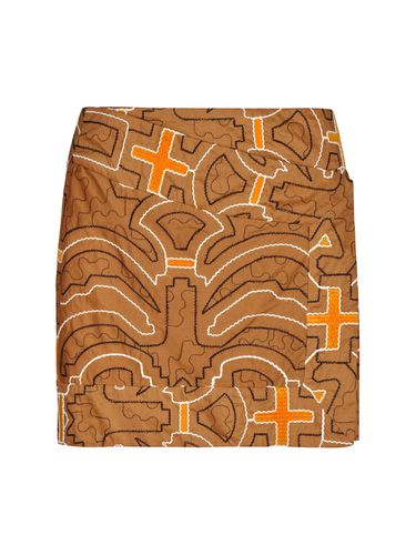 Camel Ayahuma Cotton Mini Skirt - JOHANNA ORTIZ - Modalova