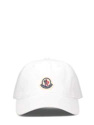 Gorra De Baseball De Algodón Con Logo Bordado - MONCLER - Modalova