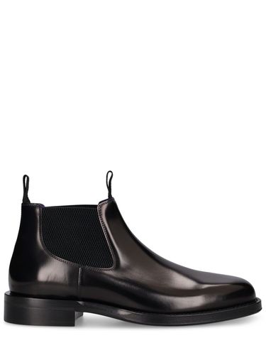 Mf Tux Leather Low Chelsea Boots - BURBERRY - Modalova