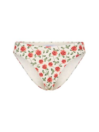 Rose Printed Scoop Bikini Bottoms - WEWOREWHAT - Modalova