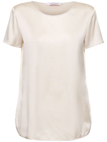 T-shirt Aus Seidensatin „cortona“ - MAX MARA - Modalova