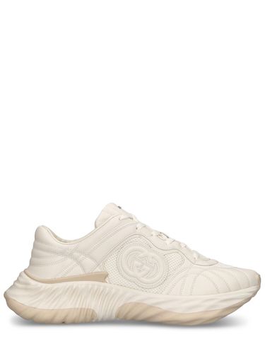 Sneakers De Piel Con G Entrelazada 65mm - GUCCI - Modalova