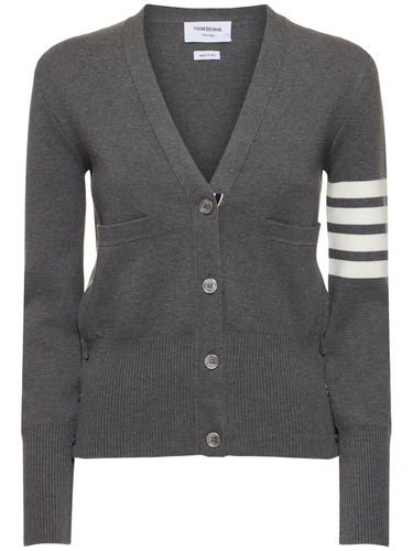 Strickjacke Aus Baumwolle „classic Milano“ - THOM BROWNE - Modalova