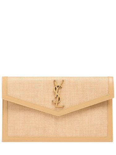 Pouch Mit Lederdetails „uptown“ - SAINT LAURENT - Modalova