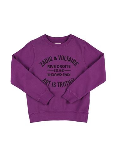 Sudadera De Algodón Estampada - ZADIG&VOLTAIRE - Modalova