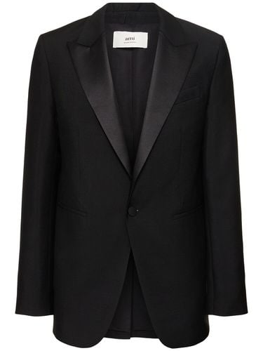 Blazer De Lana Y Mohair - AMI PARIS - Modalova