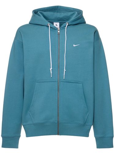 Felpa Solo Swoosh In Misto Cotone Con Zip - NIKE - Modalova