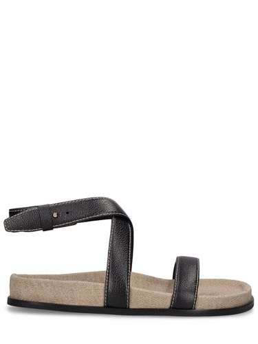 Suede Flat Sandals - TOTEME - Modalova