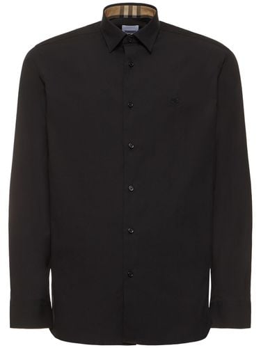 Sherfield Slim Fit Cotton Shirt - BURBERRY - Modalova