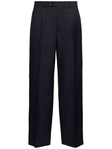 Pleated Wool Blend Pants - BALLY - Modalova