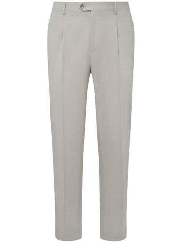 Wool Blend Single Pleat Pants - ETRO - Modalova