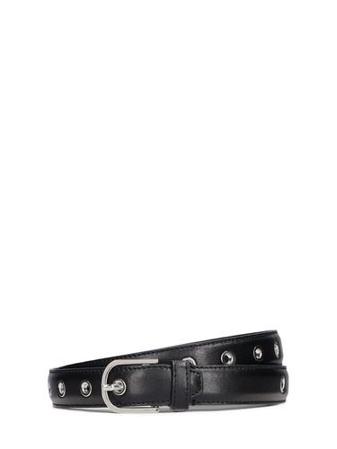 Eyelet Leather Belt - TOTEME - Modalova