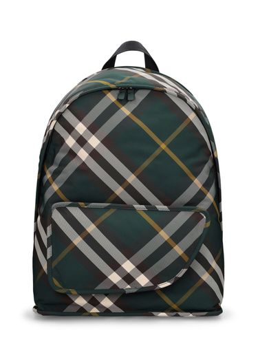 Rucksack Mit Shield Check-karomuster - BURBERRY - Modalova