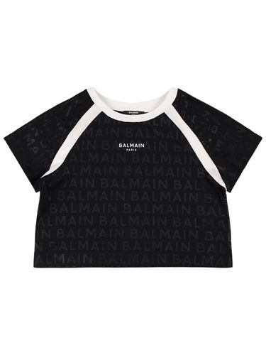 Camiseta De Jersey De Algodón Orgánico - BALMAIN - Modalova