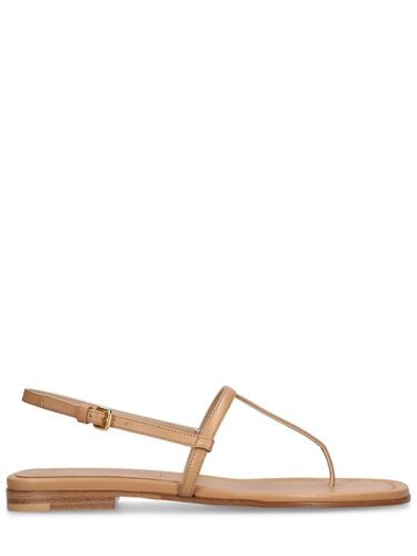 Mm Flache Ledersandalen „ali“ - MICHAEL KORS COLLECTION - Modalova