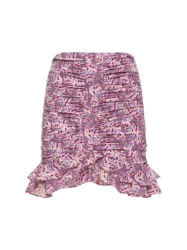 Milendi Printed Stretch Silk Mini Skirt - ISABEL MARANT - Modalova