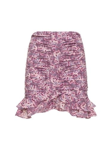 Minifalda Milendi De Seda Stretch Estampada - ISABEL MARANT - Modalova