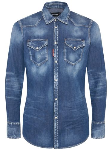 Westernhemd Aus Klassischem Denim - DSQUARED2 - Modalova