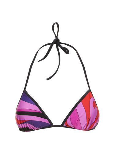 Printed Lycra Bikini Top - PUCCI - Modalova