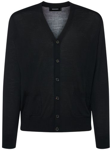 Knit Wool Cardigan - DSQUARED2 - Modalova