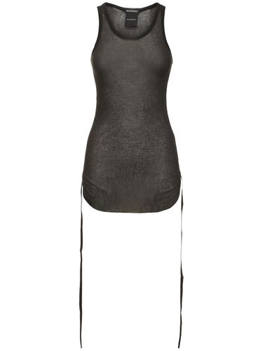 Tank Top De Algodón Acanalado - ANN DEMEULEMEESTER - Modalova