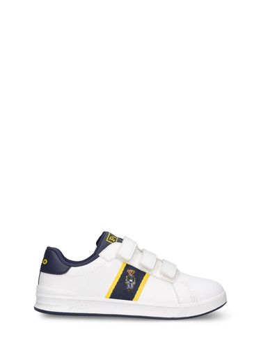 Sneakers De Piel Sintética Con Correas - POLO RALPH LAUREN - Modalova