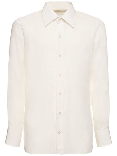 Camicia Slim Fit In Popeline - TOM FORD - Modalova