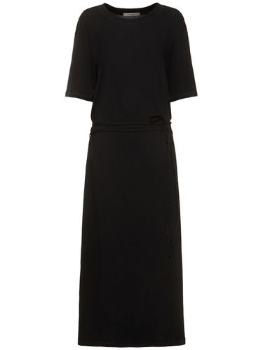 Belted Cotton Maxi T-shirt Dress - LEMAIRE - Modalova