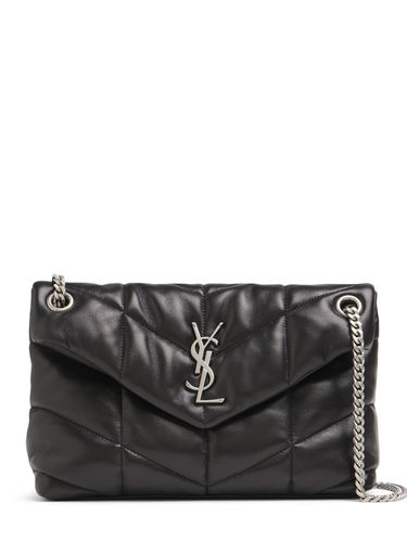 Bolso De Hombro Pequeño Puffer De Piel - SAINT LAURENT - Modalova