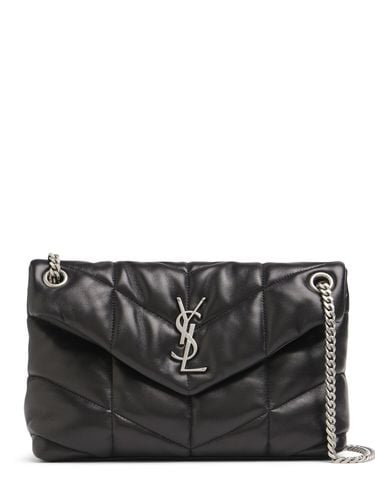 Small Puffer Leather Shoulder Bag - SAINT LAURENT - Modalova