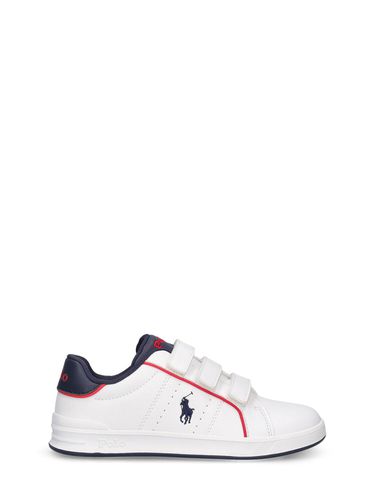 Sneakers De Piel Sintética Con Correas - POLO RALPH LAUREN - Modalova