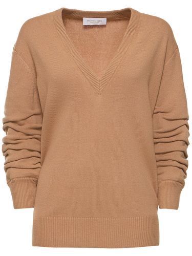 Maglia In Cashmere Con Scollo A V - MICHAEL KORS COLLECTION - Modalova