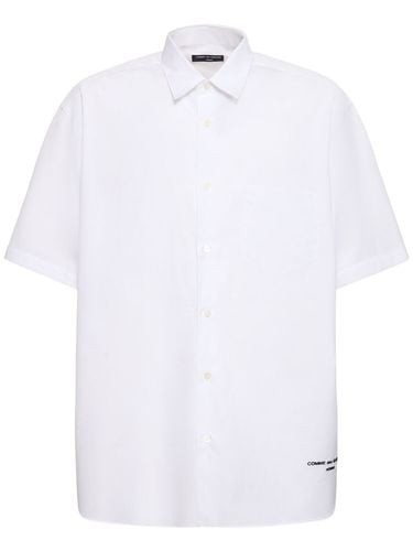 Camisa De Algodón Manga Corta - COMME DES GARÇONS HOMME - Modalova