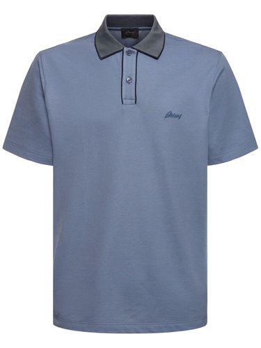 Camiseta Polo De Algodón Piqué - BRIONI - Modalova