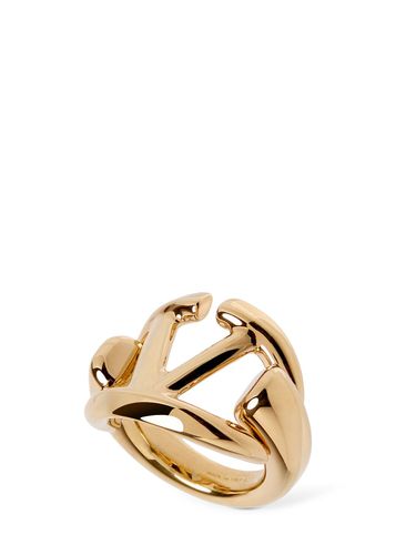 V Logo Moon Band Ring - VALENTINO GARAVANI - Modalova