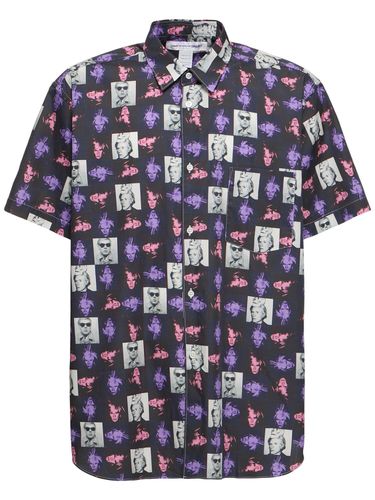 Camisa De Algodón Popelina Estampada - COMME DES GARÇONS SHIRT - Modalova