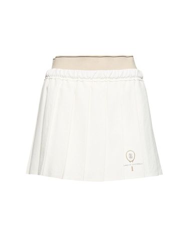 Pleated Mini Skirt - BRUNELLO CUCINELLI - Modalova